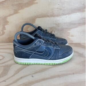 Nike - Dunk Low Halloween GS -Sneakers -Black/Green - Big Kids -4Y - DQ6215-001